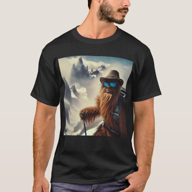 Camiseta Montañas Sasquatch Senderismo (Anverso)