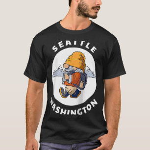 Camiseta Montañas Seattle Washington Senderismo por Gnome W