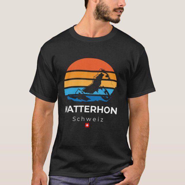 Camiseta Montañas Suiza Matterhorn Hiki (Anverso)