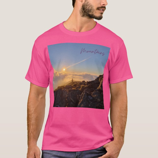 Camiseta Montañas Trekking Senderismo Escalada Activa (Anverso)