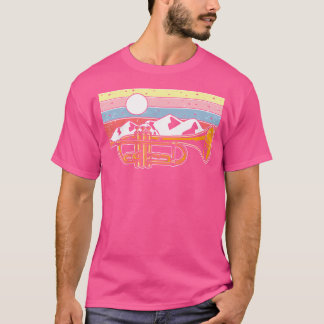 Camiseta Montañas Trumpeter Retro Y Trucha Vintage