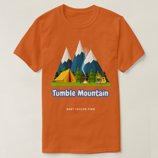 Camiseta Montañas Tumble (Diseño del anverso)