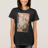 Montañas Ukiyo-e Cherry Blossom japonesas