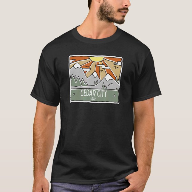 Camiseta Montañas Utah de Cedar City (Anverso)