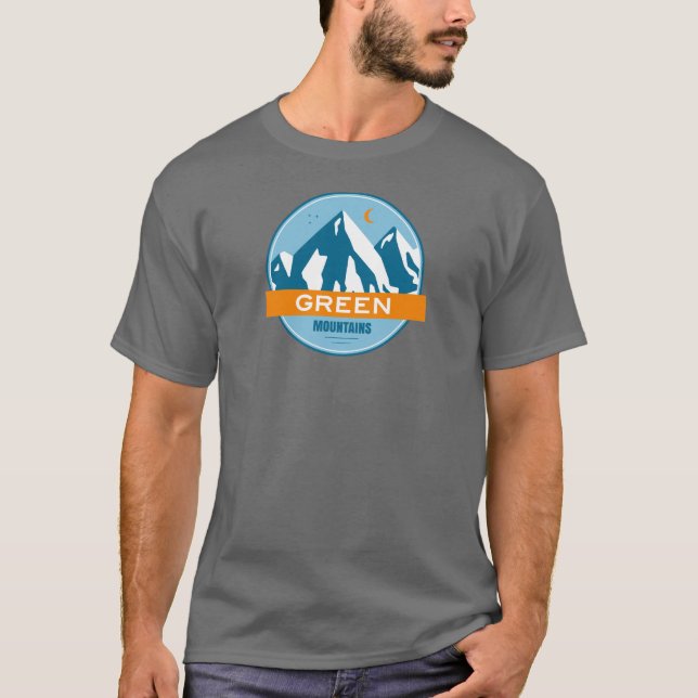 Camiseta Montañas verdes Vermont (Anverso)