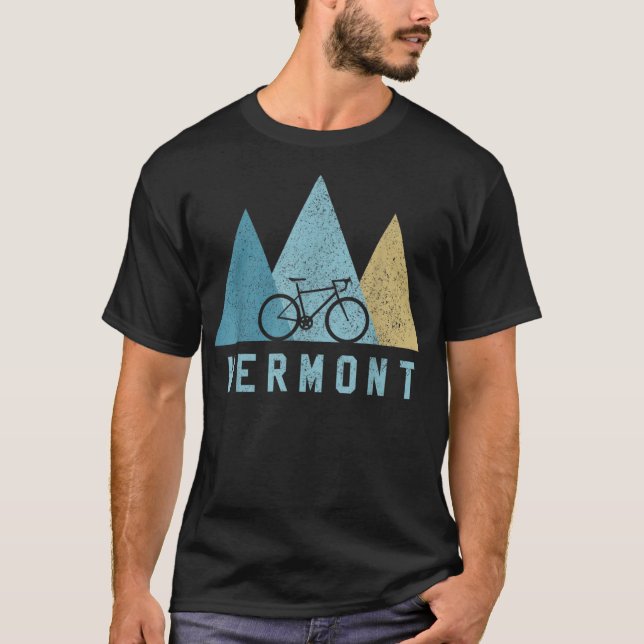 Camiseta Montañas Vermont Bike Vintage MTB (Anverso)