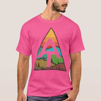 Camiseta Montañas Vintage Appalachian Trail Con Ar Sunset