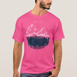 Camiseta Montañas Y Actividades Marinas