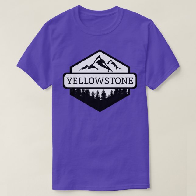 Camiseta Montañas y árboles de la Montana de piedra amarill (Diseño del anverso)