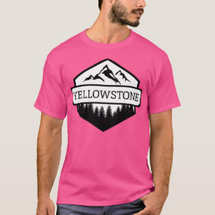 Camiseta Montañas y árboles de Montana y Yellowstone TShirt