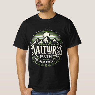 Camiseta Montañas y calma - Explore el camino hacia la sere
