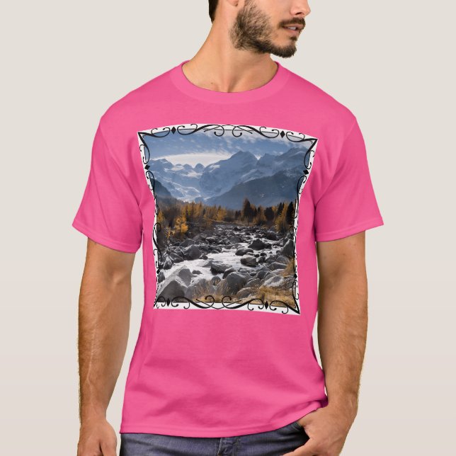 Camiseta Montañas Y Ríos Activos (Anverso)
