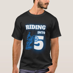 Camiseta Montando en la fiesta de cumpleaños número 5 de Di