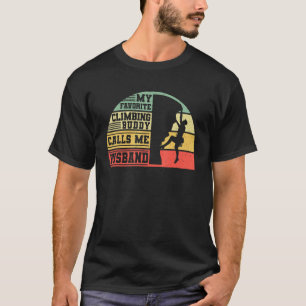 Camiseta Montañista de escalada roca doblando mi favorito C