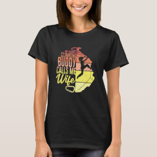 Camiseta Montañista de escalada roca doblando mi favorito C