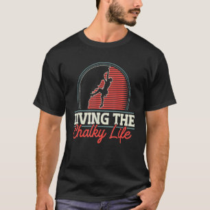 Camiseta Montañista de escalada roca que roza la vida del C