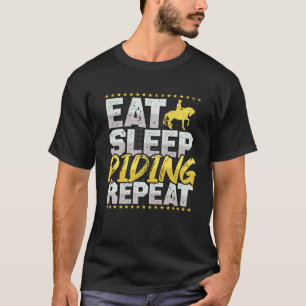 Camiseta Montar a Caballo Comer Dormir Repetir Caballos Pas