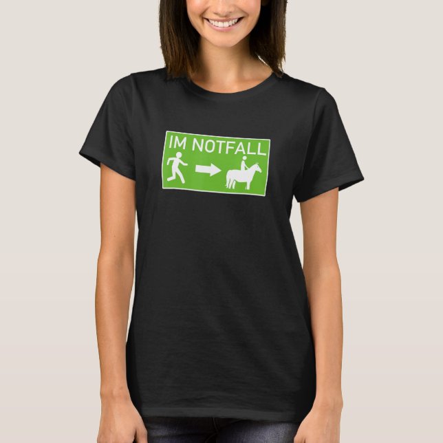 Camiseta Montar a caballo como ruta de escape en caballo em (Anverso)