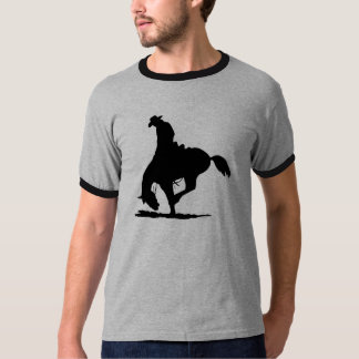 Camiseta Montar a caballo del Bronc de la silla de montar
