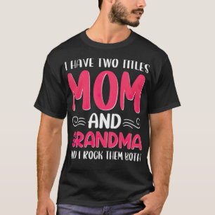 Camiseta Montar a caballo en el costado de mamá y abuela