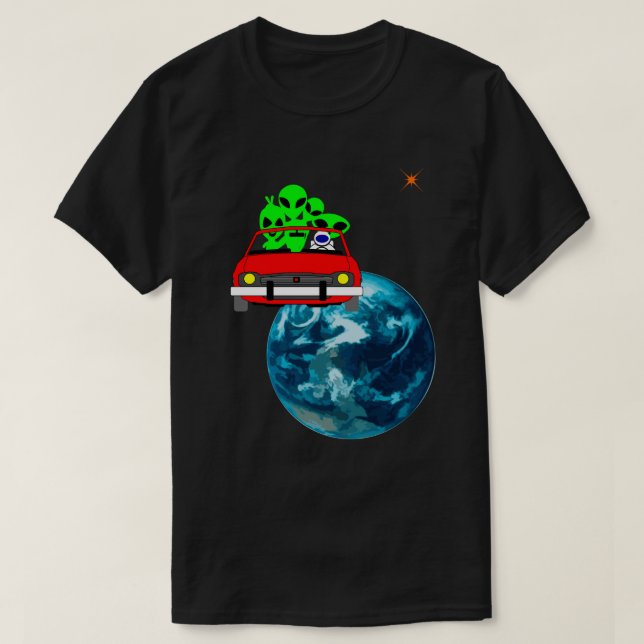 Camiseta Montar a Mars selfie divertido único (Diseño del anverso)