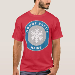Camiseta Montar Battie Maine ME Insignia para el copo de ni