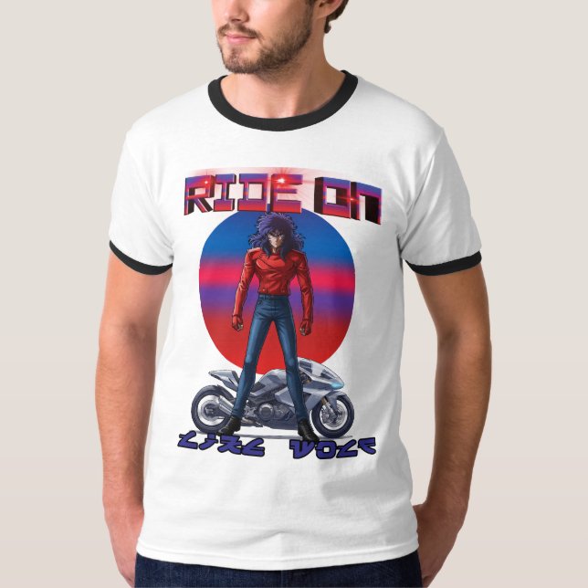 Camiseta Montar como un lobo  (Anverso)
