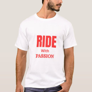 Camiseta Montar Con Pasión – Tipografía Motivacional de Mot