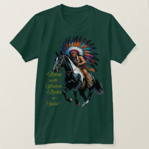 Camiseta Montar con Sabiduría – Espíritu Nativo