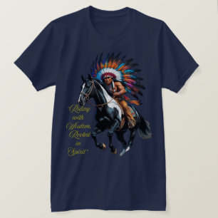 Camiseta Montar con Sabiduría – Espíritu Nativo