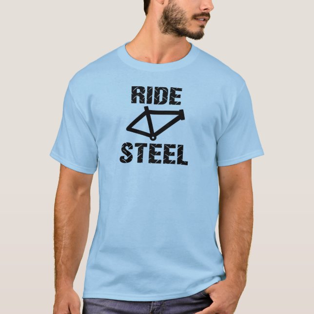 Camiseta Montar en acero (Anverso)