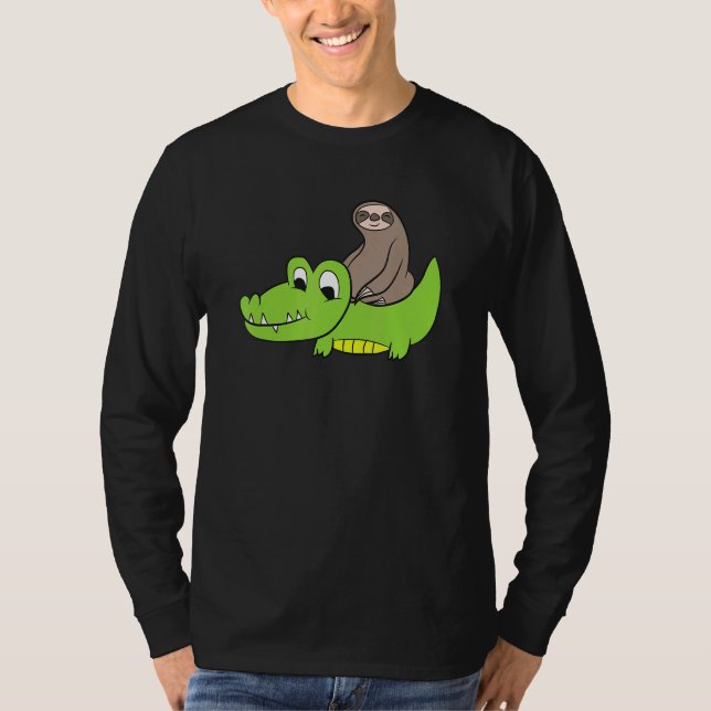 Camiseta Montar En El Alligador De Cocodrilos De Niños Liga (Anverso)