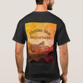 Camiseta Montar En Motocicleta Por El Hijo Retro Puesta Del