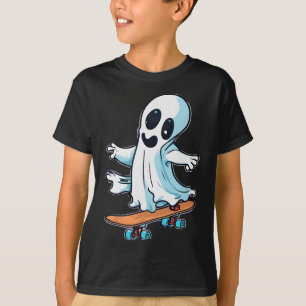Camiseta Montar en patineta como fantasma1 