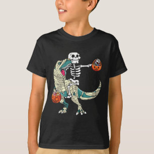 Camiseta Montar la momia Dinosaurio T Rex Halloween Funny P
