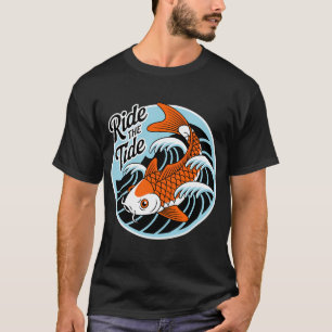 Camiseta Montar La Ola De La Marea Y Pescar