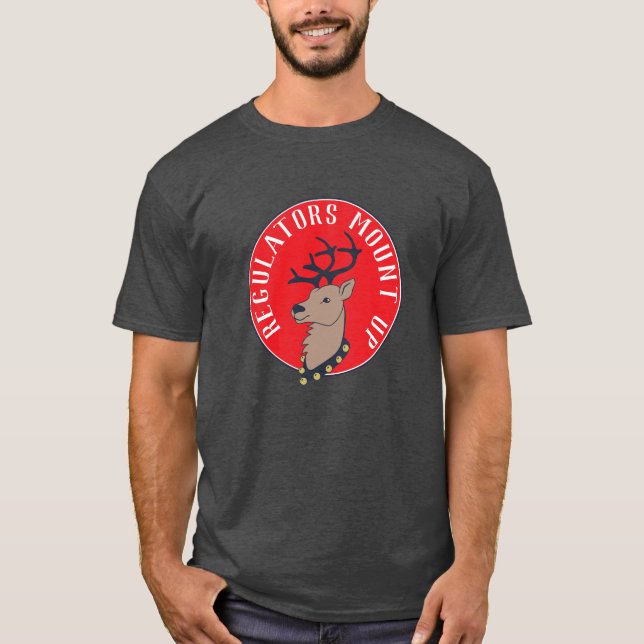 Camiseta Montar Navidades de renos (Anverso)