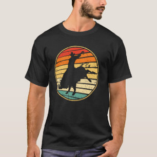 Camiseta Montar toros vintage retro western country vaquero