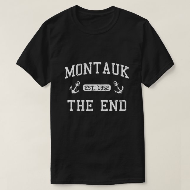 Camiseta Montauk Establecido en 1852 (Diseño del anverso)