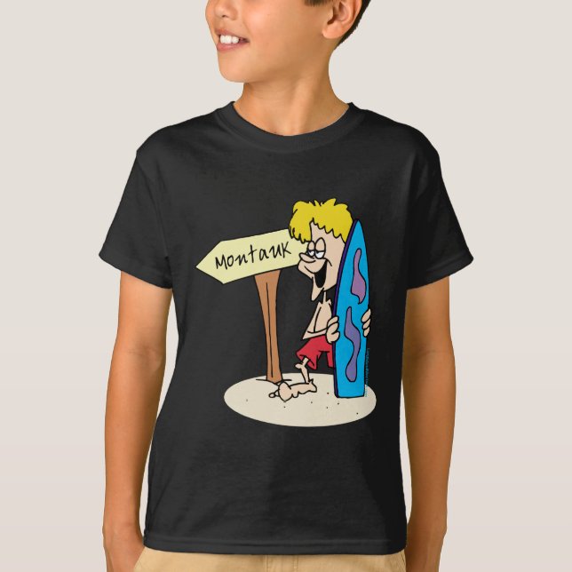 Camiseta Montauk Surfer Dude (Anverso)