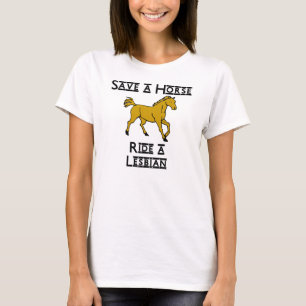 Camiseta monte a una lesbiana