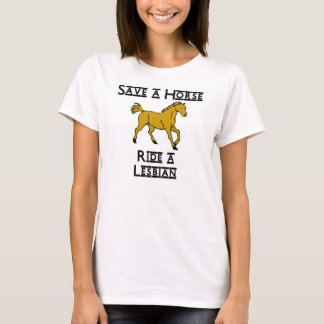 Camiseta monte a una lesbiana