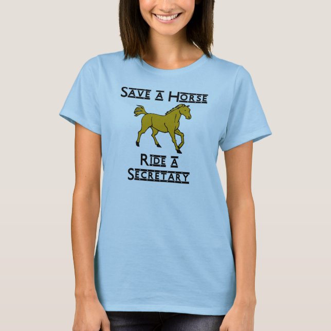 Camiseta monte a una secretaria (Anverso)