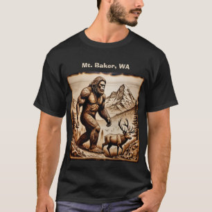 Camiseta Monte Baker de pie grande, WA