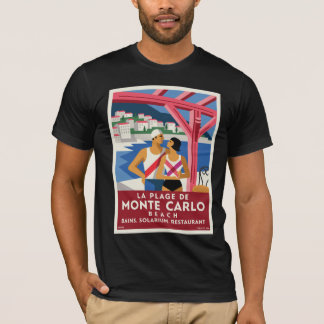 Camiseta Monte Carlo Beach  – Arte Deco Riviera Viajes
