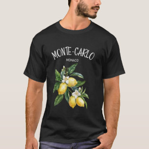 Camiseta Monte-Carlo Limón Arte Mónaco Amante de la Fruta C