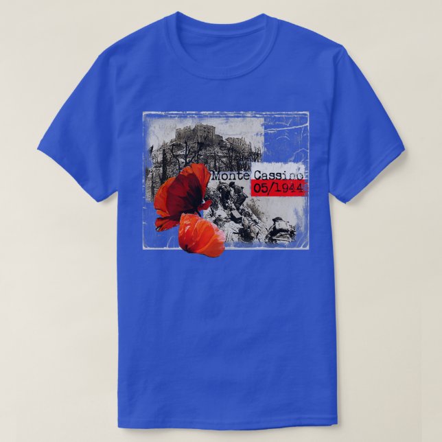 Camiseta Monte Cassino Italia WW2 (Diseño del anverso)