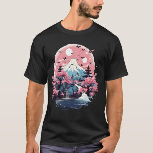 Camiseta Monte de flores de cerezo en Ukiyo-e Geisha