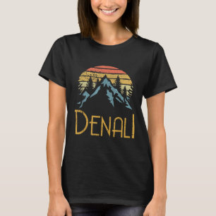 Camiseta Monte Denali Montañas de Alaska Camping Senderismo