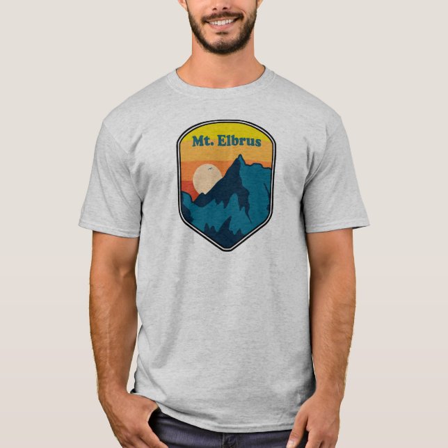 Camiseta Monte Elbrus Rusia Amanecer (Anverso)